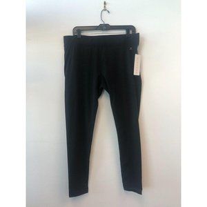 Danskin Size XL Black Cotton Blend Cropped Legging